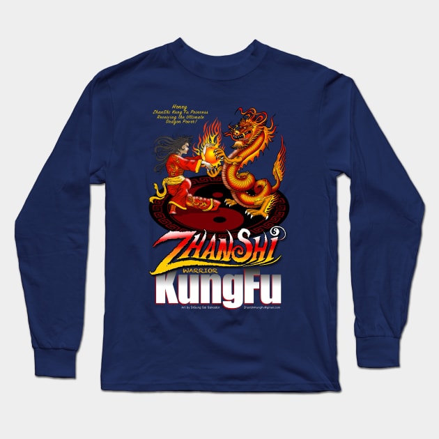 Honey ZhanShi Kung Fu Princess Long Sleeve T-Shirt by MyTeeGraphics